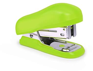 Rapesco 1411 Bug Mini Heftgerät, 12 Blatt Heftleistung, Grün