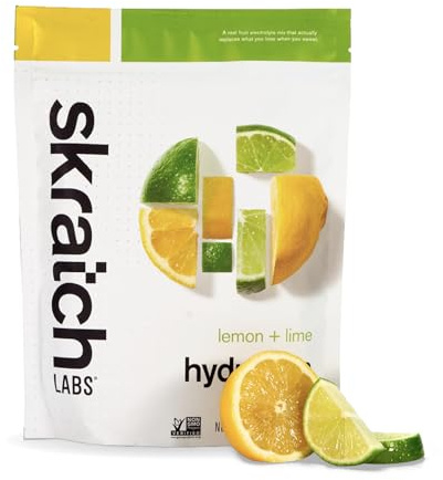 Skratch Labs | Sport Hydration Powder Drink Mix | 20 Servings | Electrolyte Powder Exercise, Endurance and Performance | Non-GMO, Vegan, Gluten Free (Lemon and Lime)