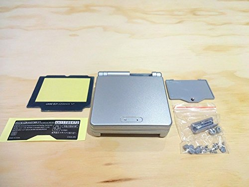 Gehäuse Shell Case Cover + Werkzeug für GBA SP Gameboy Advance SP Repair Teil (Silber)