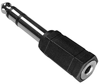 PremiumCord Adaptateur Prise stéréo 6,3 mm vers Prise stéréo 3,5 mm mâle vers Prise Femelle