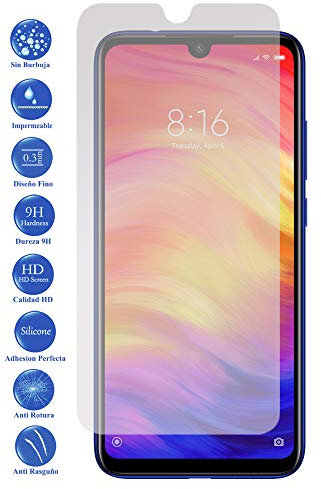 Todotumovil Protector de Pantalla Xiaomi Redmi 7 de Cristal Templado Vidrio 9H para movil