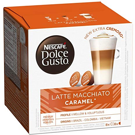 DOLCE GUSTO - Capsules Type Latte Macchiato Caramel 145G - le Lot De 3