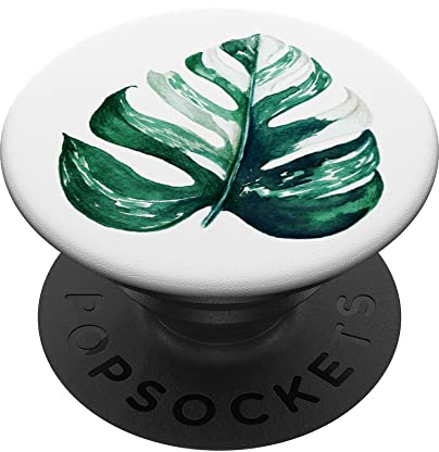 PopSockets Fingerhalterung Handy Monstera PopSockets mit austauschbarem PopGrip