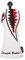 SHABIER Nuevo War Shark Flying Tiger Warshark Golf Driver Cubierta para Cabeza para Taylormade M3 M4 M5 M6 SIM Golf Club(Cubierta Blanca Hybird)