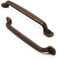 FURNIWARE 12Pack Antique Brass Kitchen Cupboard Handles, Cabinet Hardware Drawer Appliance Pulls, Kitchen Cabinet Door Handles Pull,Drawer Wardrobe Handles,Brass- 6.3 Inch(160mm) Hole Center