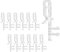 Jagowa 12 Pcs 2 Transparent Plastic Valance Clips for Horizontal Blind Valance, Curtain & Drape Retainer Holder Clips, Hidden Design.