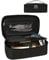Meiiy Barber Tool Bag, Hair Clipper Bag Hair Cutting Scissors Storage Bag Shaving Kits Haircut Accessories Organizer Bag Gift for Women (Black)