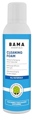 Bama Cleaning Foam Reinigungsschaum für Schuhe, Taschen und Jacken, Cleaner Foam mit Eco-Technologie ohne Treibgase, 150 ml