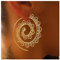 Inilbran Boho Ethnische Mandala Ohrringe Vintage Kreis Spirale Ohrringe Gold Wirbel Getriebe Ohrringe Strudel Übertrieben Ohrringe Tribal Verdreht Reif Ohrringe Schmuck Für Frauen Und Mädchen