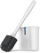MR.SIGA Escobillero y Portaescobillas, Escobillero con cerdas de TPR duraderas y Flexibles, Escobillero de Pared para la Limpieza del baño, Blanco, 1 Pack