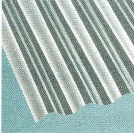 PET Lichtplatten Profil 76/18 Sinus (Welle) - glasklar - Plattenstärke 1,1 mm - Recycelprodukt und 100% wieder recycelbar - ÖKO Bilanz nachhaltig (3000 mm)