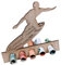 Bamboorilla Geldgeschenk Verpackung - originelles Holz Geldgeschenk - Geschenkidee für Männer und Frauen zum Geburtstag (Surfen)