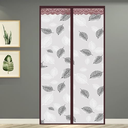 Magnet Türvorhang Wärmeschutzvorhang für Türen,Thermovorhang kälteschutzvorhang Türvorhang Winddicht für Innen und außen Schlafzimmer (70 x 205 cm)