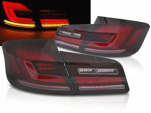 Dynamische LED Rückleuchten Set für BMW 5er F10 2010-2016 Limo Red Smoke