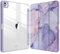 FINTIE Custodia per iPad Pro 13 Pollici (M4) 2024 con Pencil Holder - Sottile Leggero Trasparente Cover Posteriore con Bordo in TPU Morbido, Lilla Marble