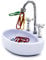 Magnetischer Büroklammer-Spender, Wasserhahn-Design, Schreibwaren, Puppenhaus-Dekor für Büroklammern für Reißzwecken, Haircl Magnete, Büroklammer-Organizer, Küchenspüle, Büroklammer-Halter