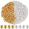 SOFPLATE 1 Box 2000Pcs 2mm Crimp Beads Metal Round Crimp Beads Gold Silver Spacer Stopper Bead Clamp Ends Rondelle Crimper Bead for jewellery Making Supplies Crimping Beads DIY Bracelet Earring Crafts