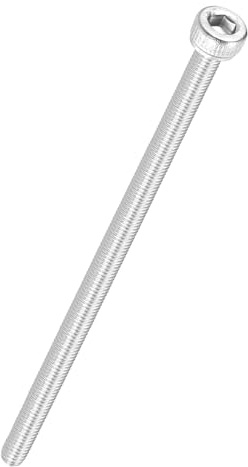 Kozelo 50Pcs Vis à Tête Cylindrique à Six Pans Creux - [M3-0.5 x 60mm] Douille Allen Entièrement Filetée en Acier Inoxydable 304 pour Moteur Électrique, Impression 3D, Argenté