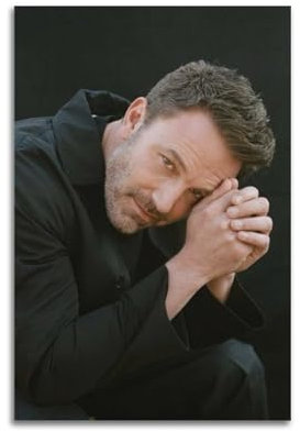 GIOEPWSWUI Schauspieler-Poster, Ben Affleck, dekoratives Gemälde, Leinwand, Wandposter und Kunstdruck, moderne Familienschlafzimmer-Dekoration, Poster, 30 x 45 cm