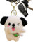 Porte-clés pour petit chien en peluche, porte-clés pour chien en peluche,Pendentif porte-clés en peluche en forme de chien - Pendentif de sac, poupées en peluche, jouet animal, accessoire de sac à dos