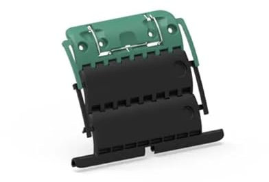 Attache de Tablier Rigide 2 Maillons Clicksur H875E pour Volet Roulant - Fixation/Verrou de Volets Roulants - Attache Tablier de Sécurité Anti-Effraction Clipsable