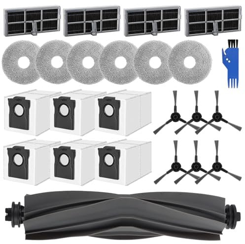 24 Stück Zubehör für Dreame L10s Ultra Gen 2/L10s Pro Ultra Heat/X30 Ultra/Mova E30 Ultra Saugroboter, Zubehörset für Dreame X40 Ultra, Saugroboter Ersatzteile Zubehör