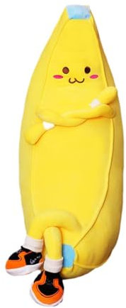 TTETTZ Banana Plüschspielzeug als Geschenk, Kissen und Dekoration für Wohnzimmer und Schlafzimmer, 110cm