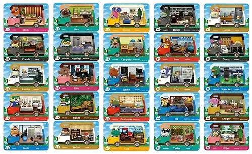 PEMY Animal Crossing New Horizons NFC Cards - 25 Villager Series 2 (#26 to #50) - Compatible with Nintendo Switch/Switch Lite/Switch 2/New 3DS/Wii U - With Storage Box