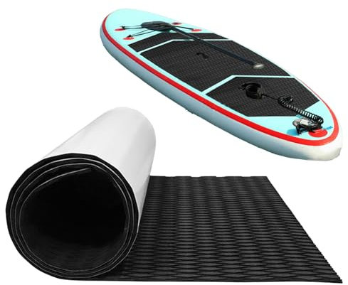 FmtwPhn Tappetino Antiscivolo per Barca 120x30cm Pavimentazione in Barca Surfboard Mat Grip Surfboard Yatch Deck Pad, Antiscivolo Autoadesivo per Pavimenti, per su-p, Surf, Yacht Kayak Vela RV