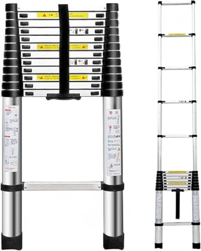 Scala telescopica in alluminio per tenda da tetto camper, 7 m, resistente, capacità di carico 150 kg, ideale per uso interno ed esterno
