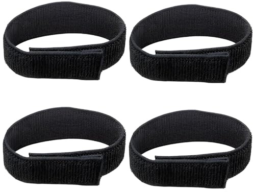 Lot de 2 paires de pinces à pantalon de vélo – Bande élastique pour pantalon de vélo, sangles réglables pour les cyclistes, protège le pantalon de la chaîne, polyvalent pour homme et femme