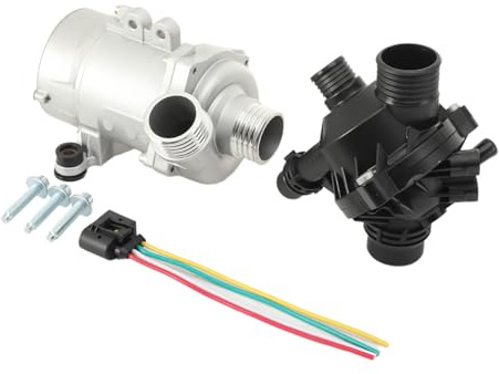 CDZHLTG Bomba de agua eléctrica con termostato y tornillo 11517586925 para BMW 128i 325i 328i 525i 528i 530i X3 X5 Z4 WP6925TM9476 11537549476 11537549476