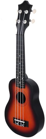 Ukulele Musikinstrumente 1 Set 12 Zoll Anfänger Ukulele Musikinstrument Für Erwachsene Leicht Zu Üben(Black)