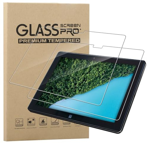 KZIOACSH Tempered Glass Screen Protector for Fusion 5 10.1 Inch, 2 Pack Ultra Clear 9H Hardness Anti-Scratch Anti-Fingerprint Touch Sensitive Protective Display Film