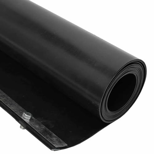Barriera per radici nera, 1 x 10 m, in polietilene, finitura opaca, durevole, per la cura del giardino, la cura del prato e la rimozione delle erbacce, accessorio ideale per aiuole e lavorazione del