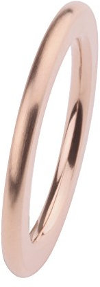 Ernstes Design Vorsteckring, ED vita Ring, Beisteckring, Ring aus Edelstahl beschichtet rosé matt 2mm R259 (57 (18.1))
