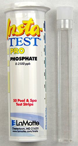 LaMotte Insta prueba Rango bajo fosfatos piscina y Spa tiras de prueba (50 Pruebas) 3021-h, nueva caja