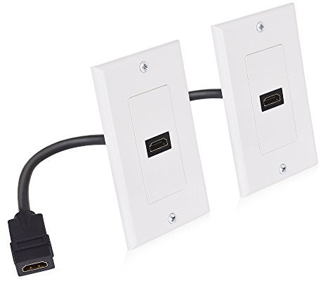 Cable Matters HDMI Wall Plate in weiß