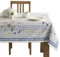 Maison d' Hermine Tischdecke 140cm x 180cm 100% Baumwolle, dekorative, waschbare, quadratische Tischplatte, Ostertischdecken für Küche, Hochzeit, Restaurant, Faience – Frühling/Sommer