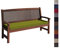 sunnypillow Bankauflage Outdoor - Stuhlkissen mit abnehmbarem Bezug - Sitzkissen für Bank - Bankpolster Polsterauflage Auflage für Gartenbank - 100 x 40 x 5cm - Bankkissen für Gartenmöbel Grün