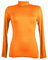 Miss Rouge:T-Shirt, sous Pull Femme,Manches Longues,col roulé (Moutarde)