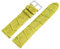 Excellanc-Uhrenarmband Ersatz Echt Leder Kroko-Optik Dornschließe Breite 16-26 mm (Stegbreite: 22 mm, Hellgrün)