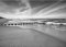 Runa Art Fototapete Strand Meer Modern Vlies Wohnzimmer Schlafzimmer - Made in Germany - 308 x 220 cm Schwarz Weiss 9488010c