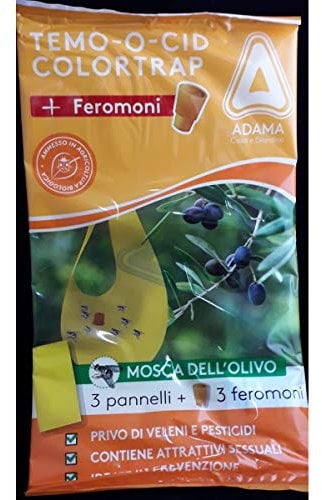 TEMO-O-CID Colortrap + feromoni mosca olivo Bactrocera Oleae