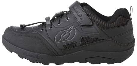 O'NEAL | Mountainbike-Schuhe | MTB Downhill Freeride | Vegan | Hervorragender Grip, SPD-Sohle, Schnellschnür-System, atmungsaktiv | Traverse SPD Shoe | Erwachsene | Schwarz | Größe 44