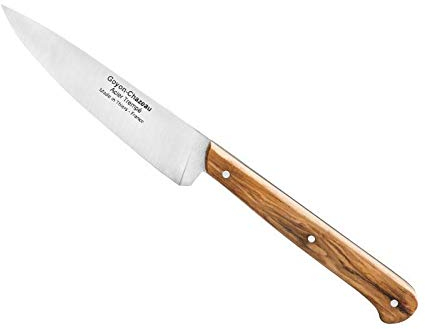 Le thiers 558 Couteau office, lame 10 cm 14C28N, manche bois olivier