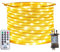 RcStarry 10M 100 LED Rope Lights, 8 Modes, Timer, Remtoe, Plug in Indoor Outdoor String Lights, Warm White, IP67 Waterproof Fairy Lights for Garden, Patio, Deck, Landscape Lighting, Bedroom and More…