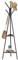 VASAGLE Rack Stand, Coat Tree, Hall Tree Free Standing, Industrial Style, with 2 Shelves, for Clothes, Hat, Bag, Hazelnut Brown and Black RCR016B01
