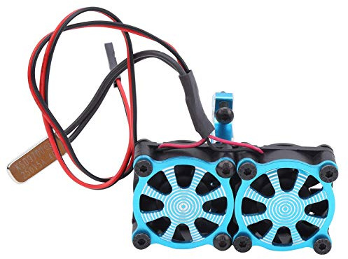 RC einstellbarer Motorkühler, langlebiger Motorkühlventilator einstellbarer Motorkühler Upgrade Ersatzteile Passend für TRX4 1/10 RC Car(Blau)