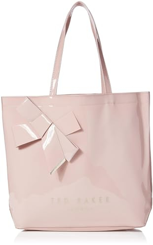 Ted Baker Nicon, Shopper con Fiocco in Vinile Donna, PL-Rosa, One Size